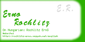 erno rochlitz business card